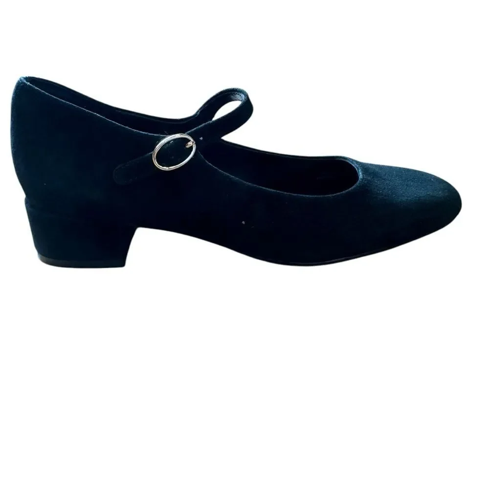 Revolve Jeffrey Campbell Suede Velvet Leather Mary Jane